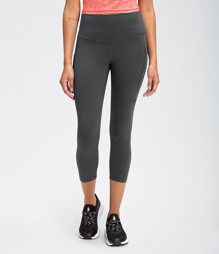 The North Face Motivation High-Rise Pocket Crop Womens Leggings Dark Grey 635109-AVC